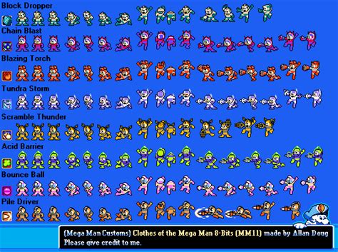 mega man 11 sprites